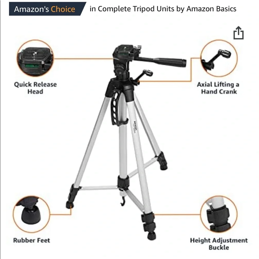 Amazon Basics Tripod only used 2x